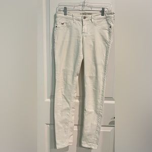 Hollister Low Rise White Skinny Jeans Size 7R